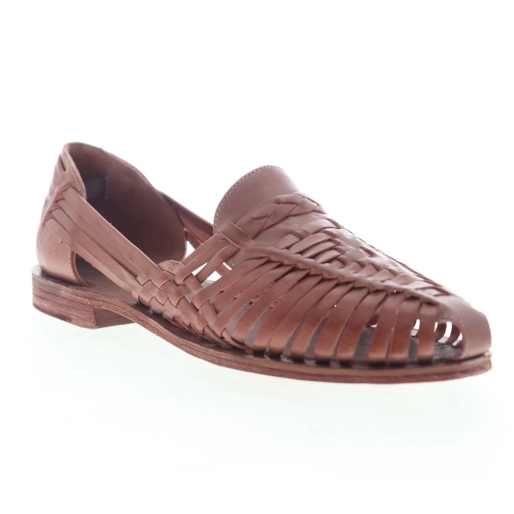 Frye Heather Huarache Leather Slip On Flats NWOT
